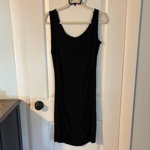 Black Sleeveless Maternity Dress